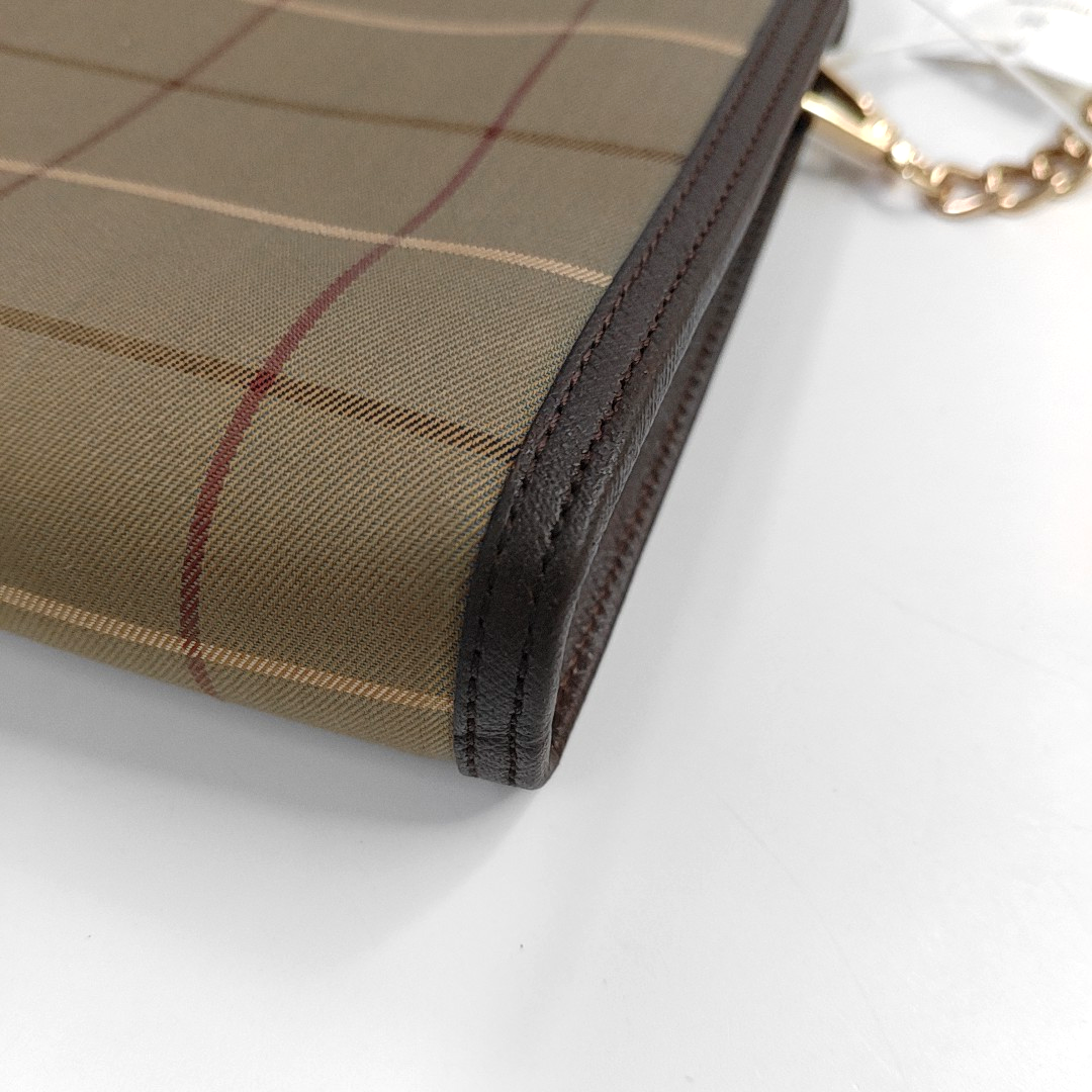 BURBERRY Green Fabric Handbag Golden hardware-(SKU)-946208176