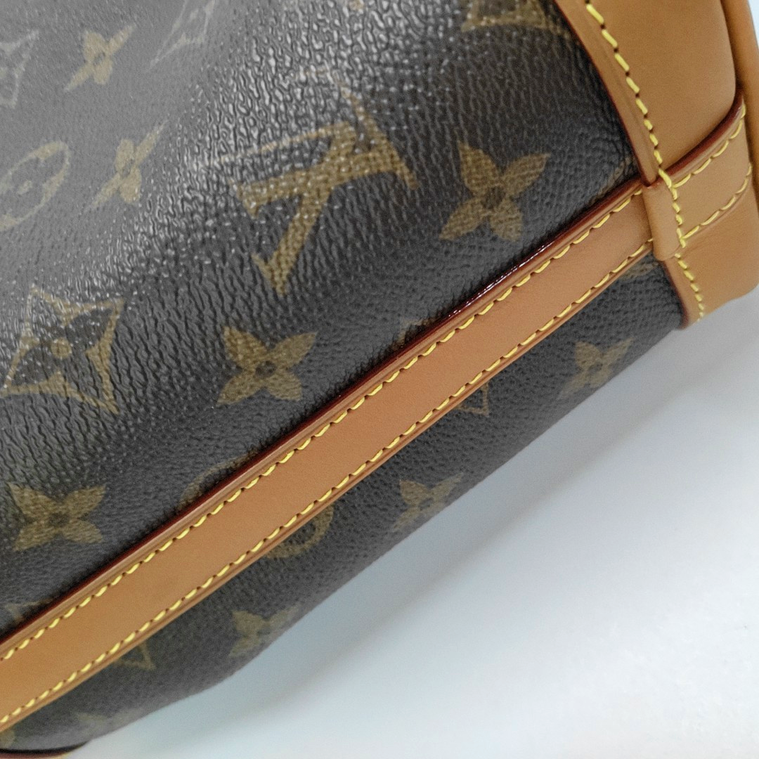 LOUIS VUITTON MILK BOX Brown Coated Canvas Monogram Crossbody Bag Shoulder Bag Handbag Golden Hardware-(SKU)-953568177