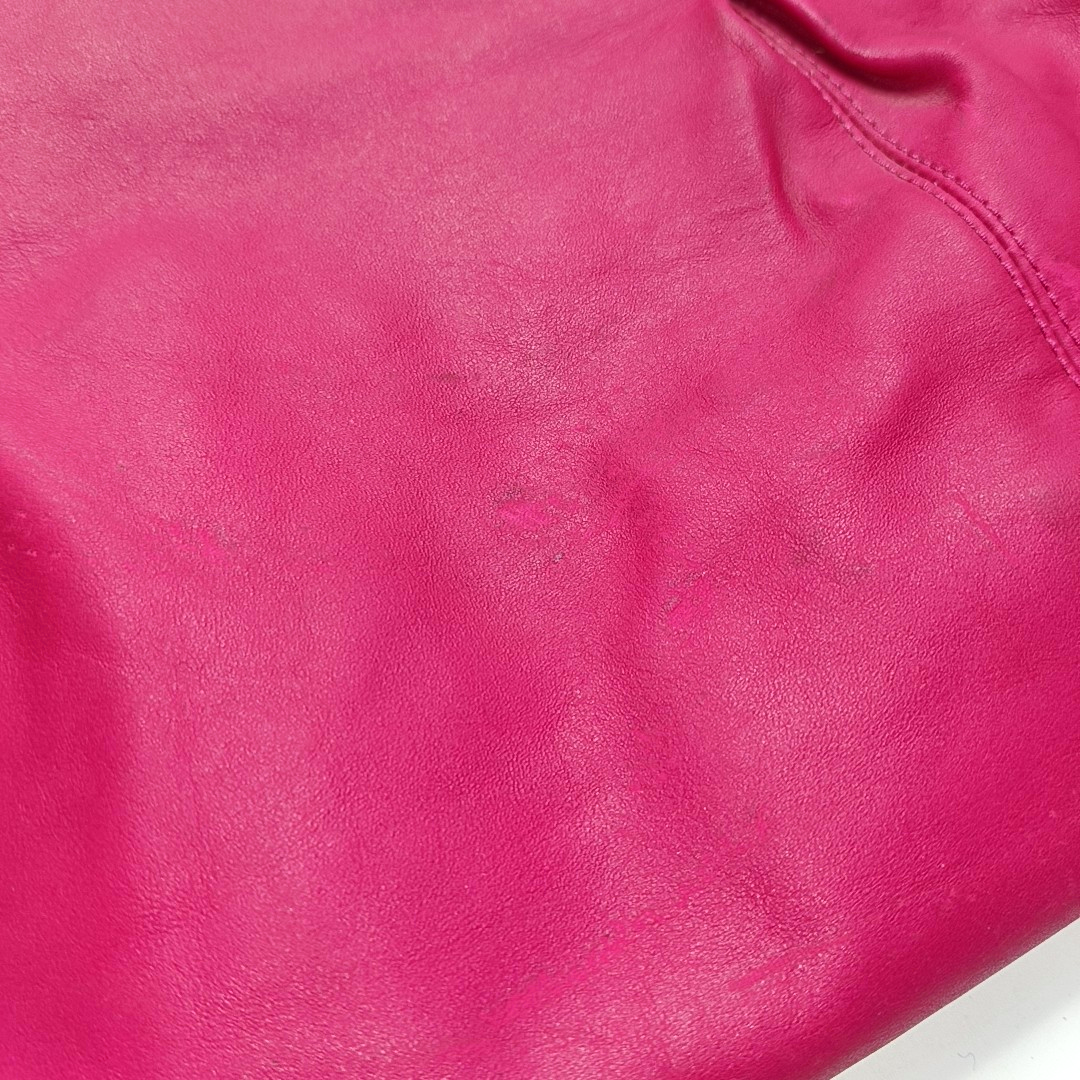 COACH Colette Fuchsia Leather Shoulder Tote Crossbody Bag Golden hardware Removable shoulder strap-(SKU)-931965984