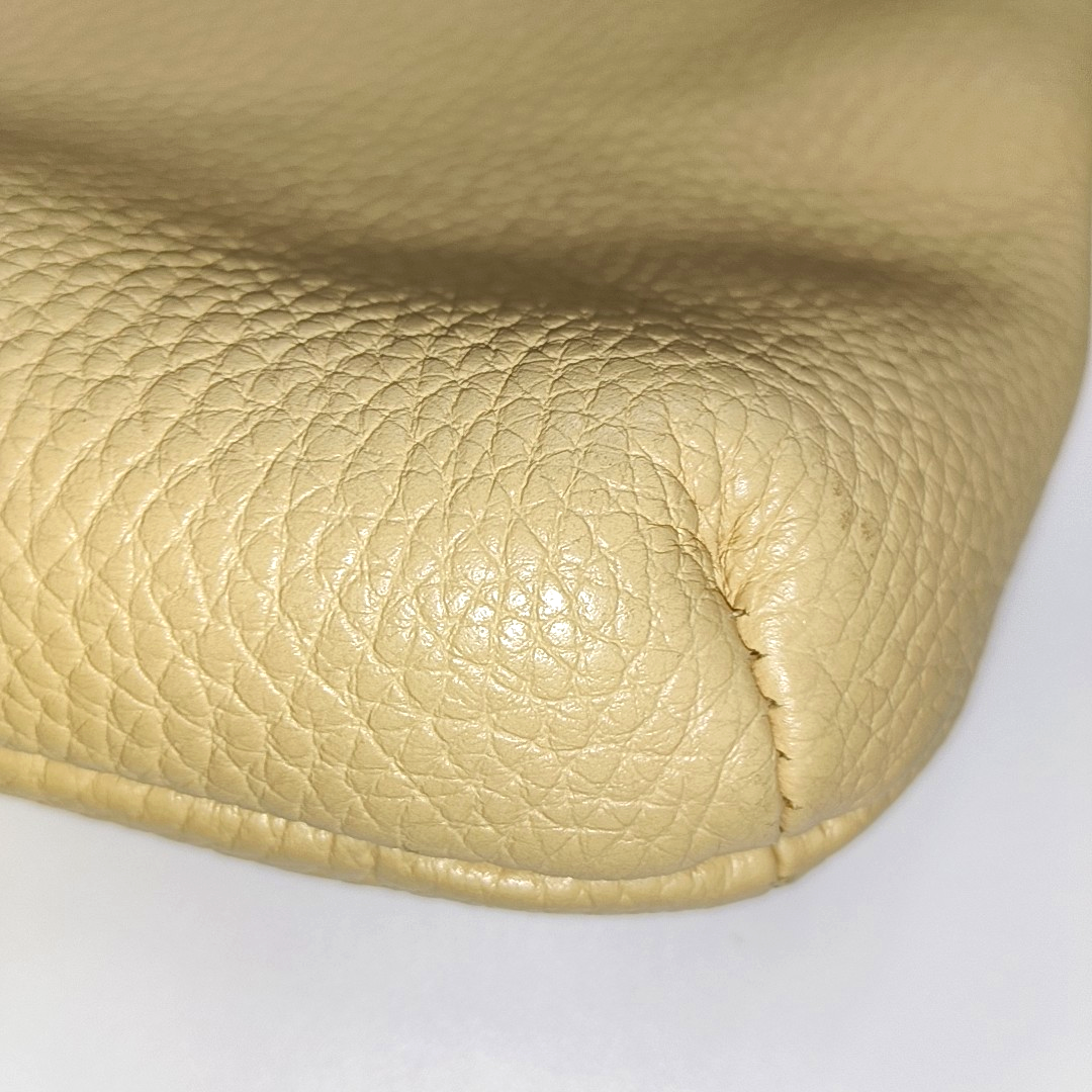 EMPORIO ARMANI Khaki Calf Leather Crossbody Shoulder Bag Golden hardware Removable shoulder strap-(SKU)-933628444
