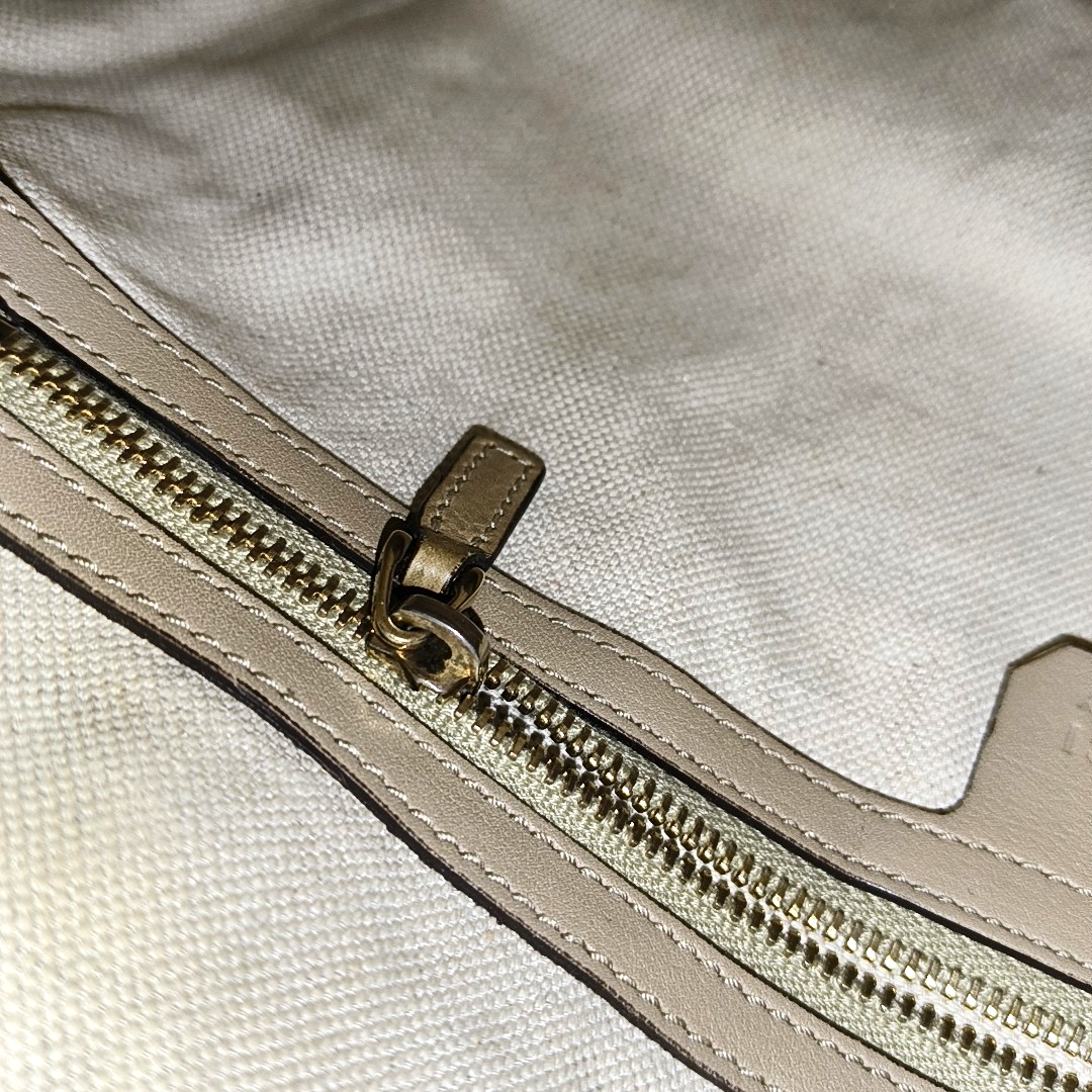 GUCCI GG Supreme Khaki Coated Canvas Monogrammed Single Shoulder Bag Tote Golden hardware Removable shoulder strap-(SKU)-944985050