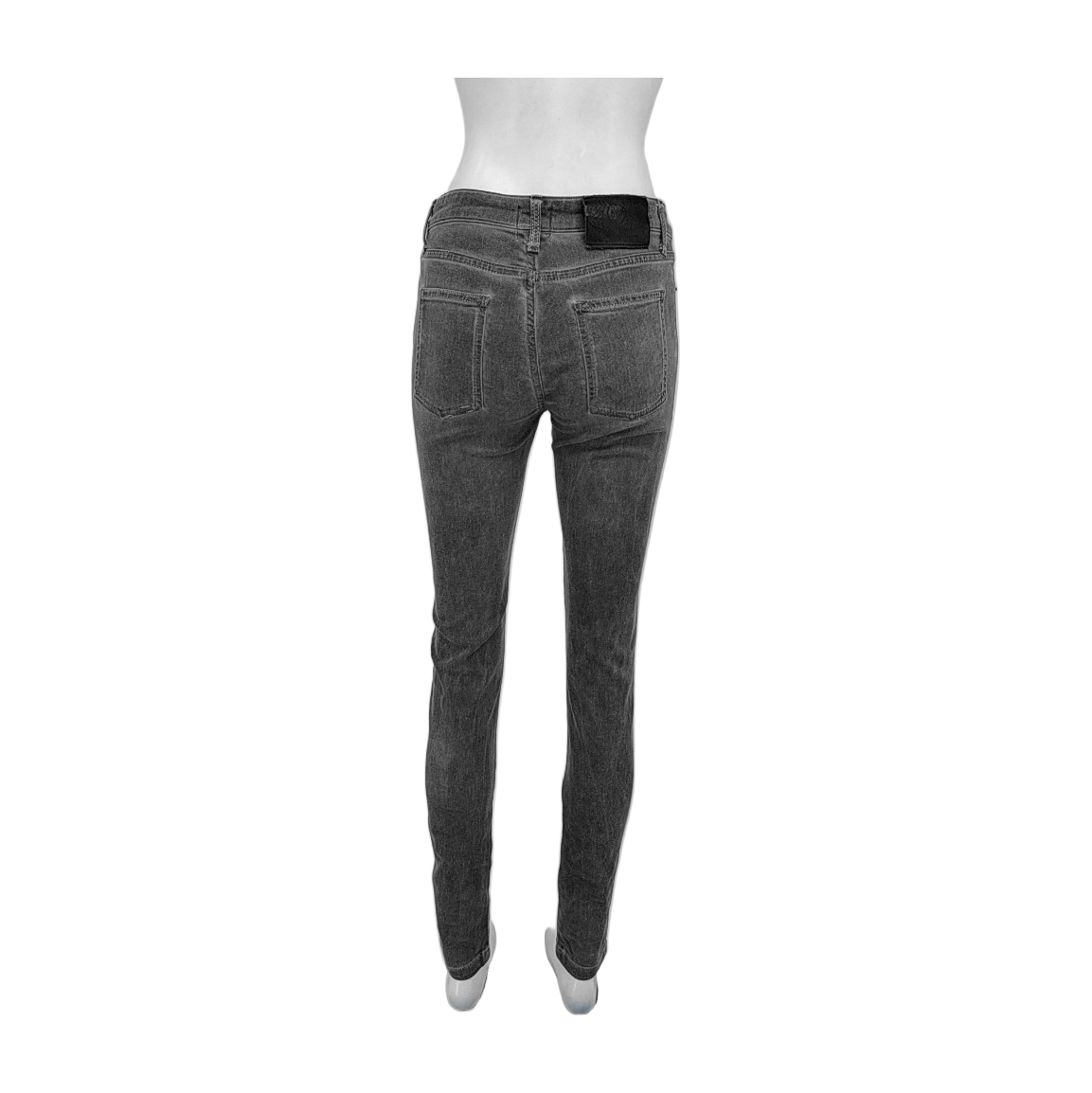 Alexander McQUEEN XScode Black and Gray Cotton Women's Denim Pants Spring and Autumn-(SKU)-14411274