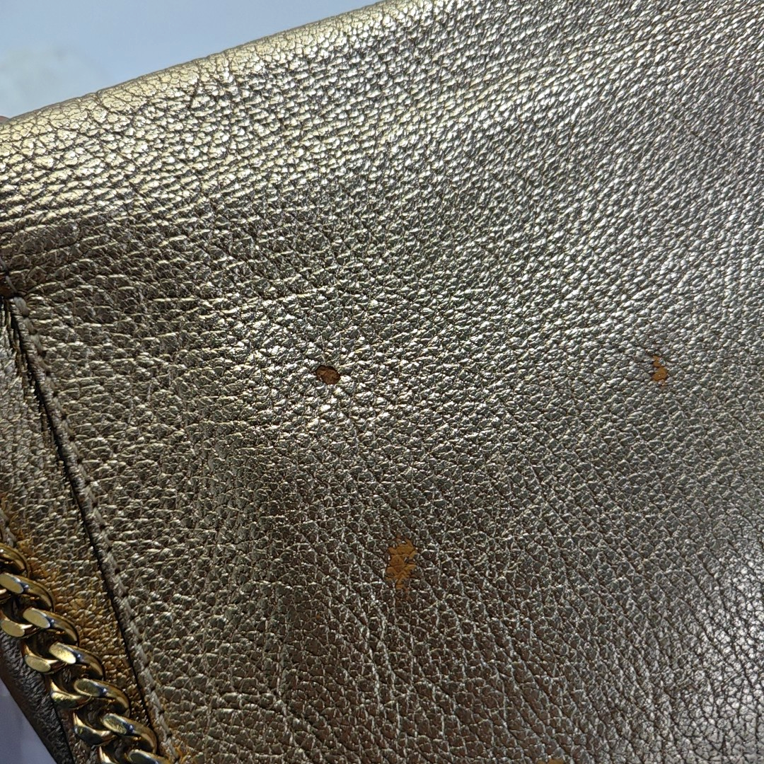 Chloé Elle Golden Leather Shoulder Bag, Crossbody Bag Golden hardware Removable shoulder strap-(SKU)-936942070