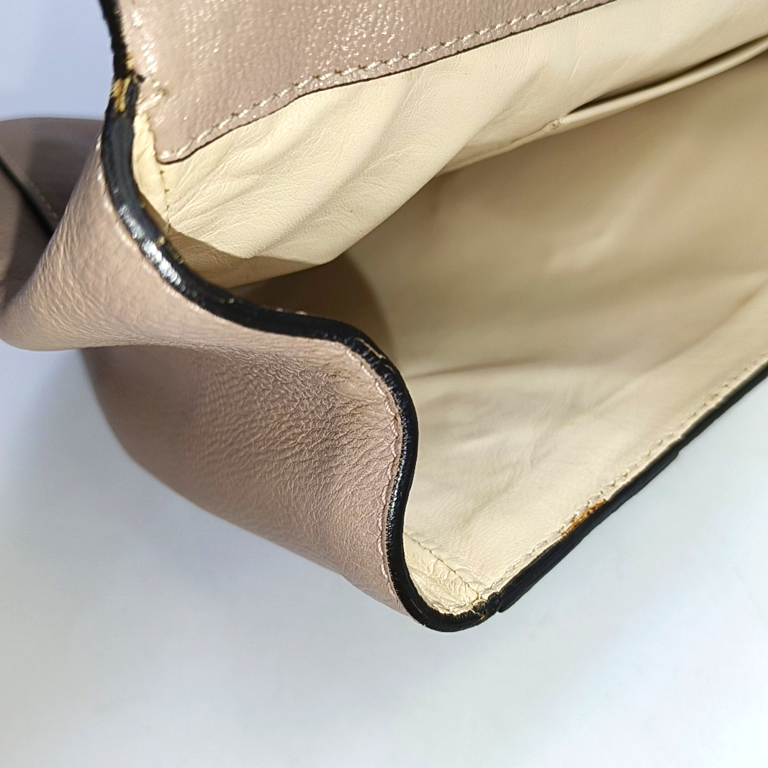 Chloé Elsie Pink Cowhide Single Shoulder Bag Tote Golden hardware-(SKU)-949587215