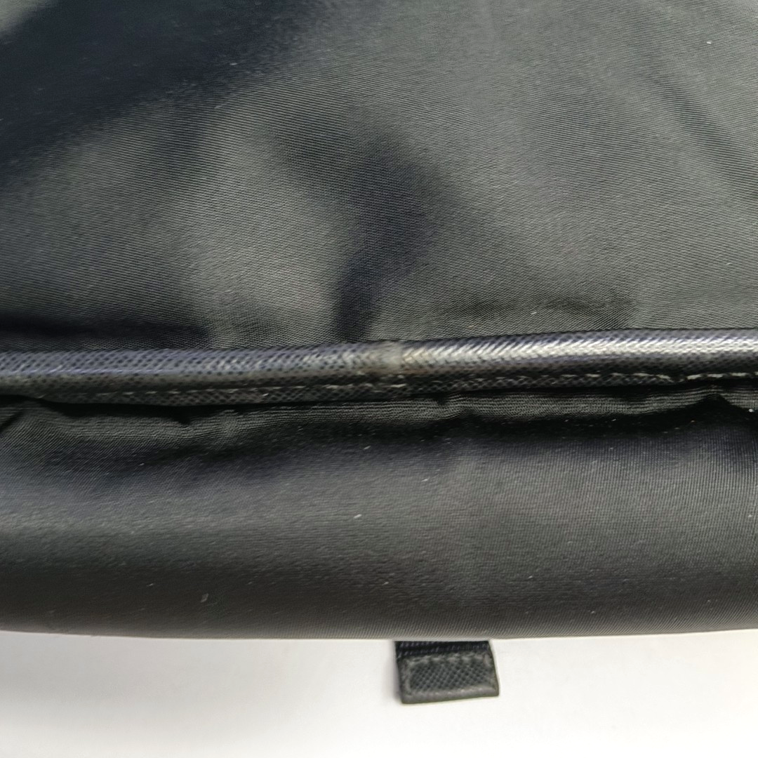PRADA Black Nylon Single Shoulder Bag Crossbody Bag Silver Hardware-(SKU)-954414851