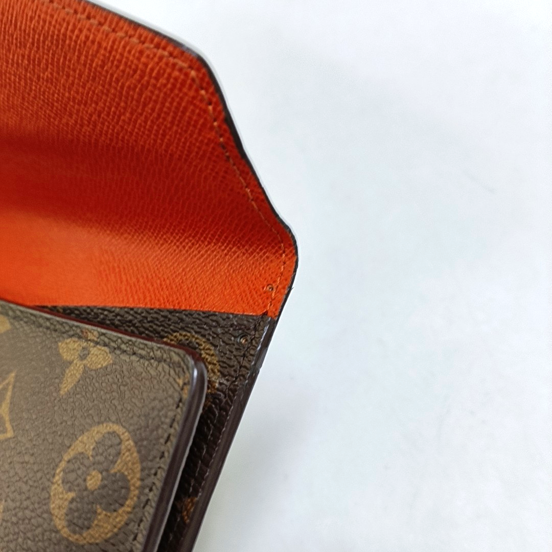 LOUIS VUITTON JOSÉPHINE Brown coated canvas vintage wallet Golden hardware-(SKU)-951962594