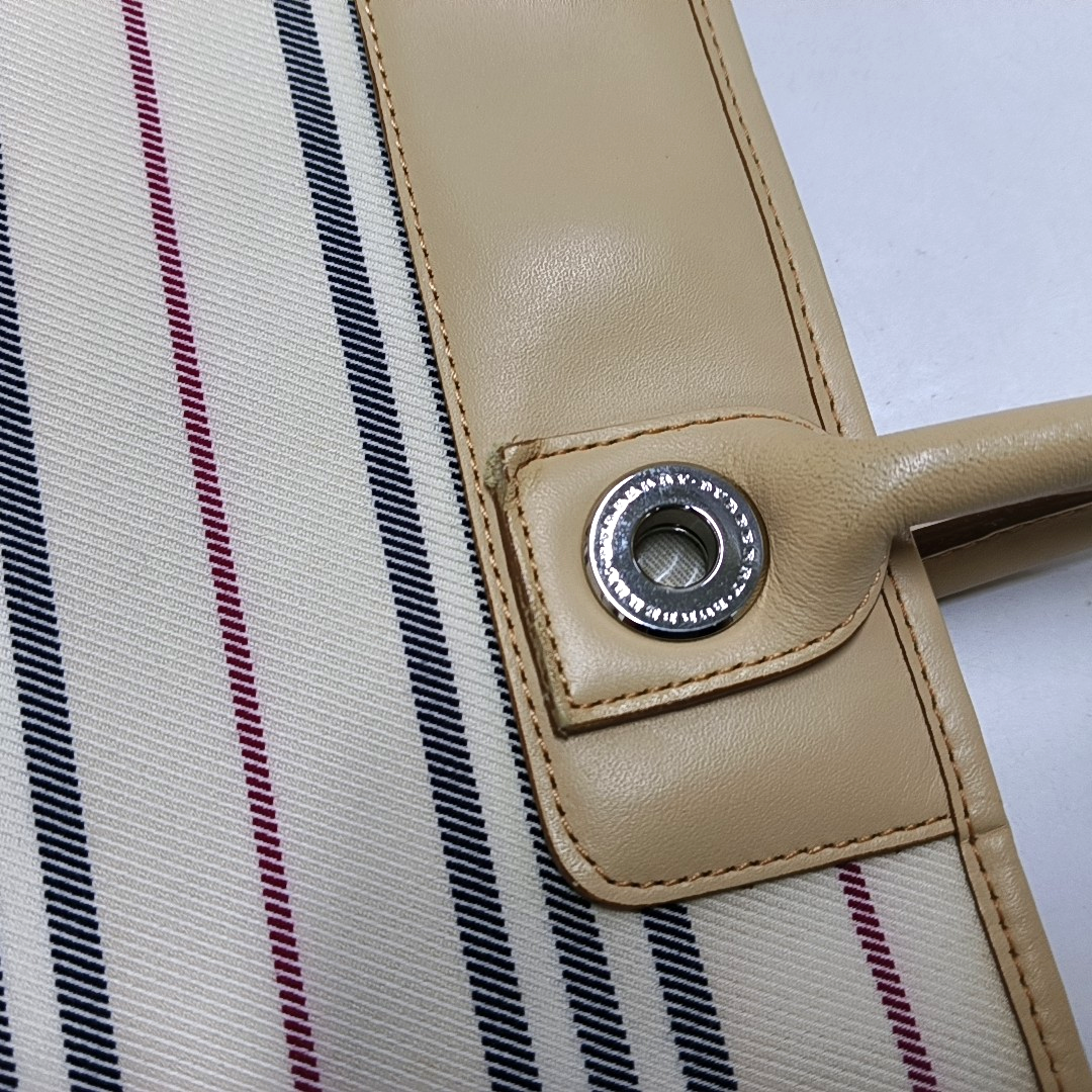 BURBERRY Tote bag White Canvas Tote Bag Ruthenium color hardware-(SKU)-935726448