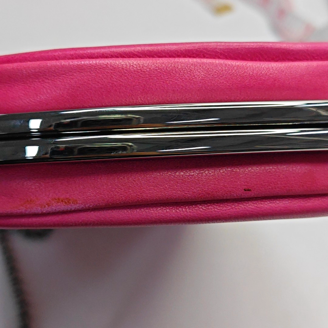 CELINE Fuchsia Cowhide Handbag Single Shoulder Bag Ruthenium color hardware Removable shoulder strap-(SKU)-948940978
