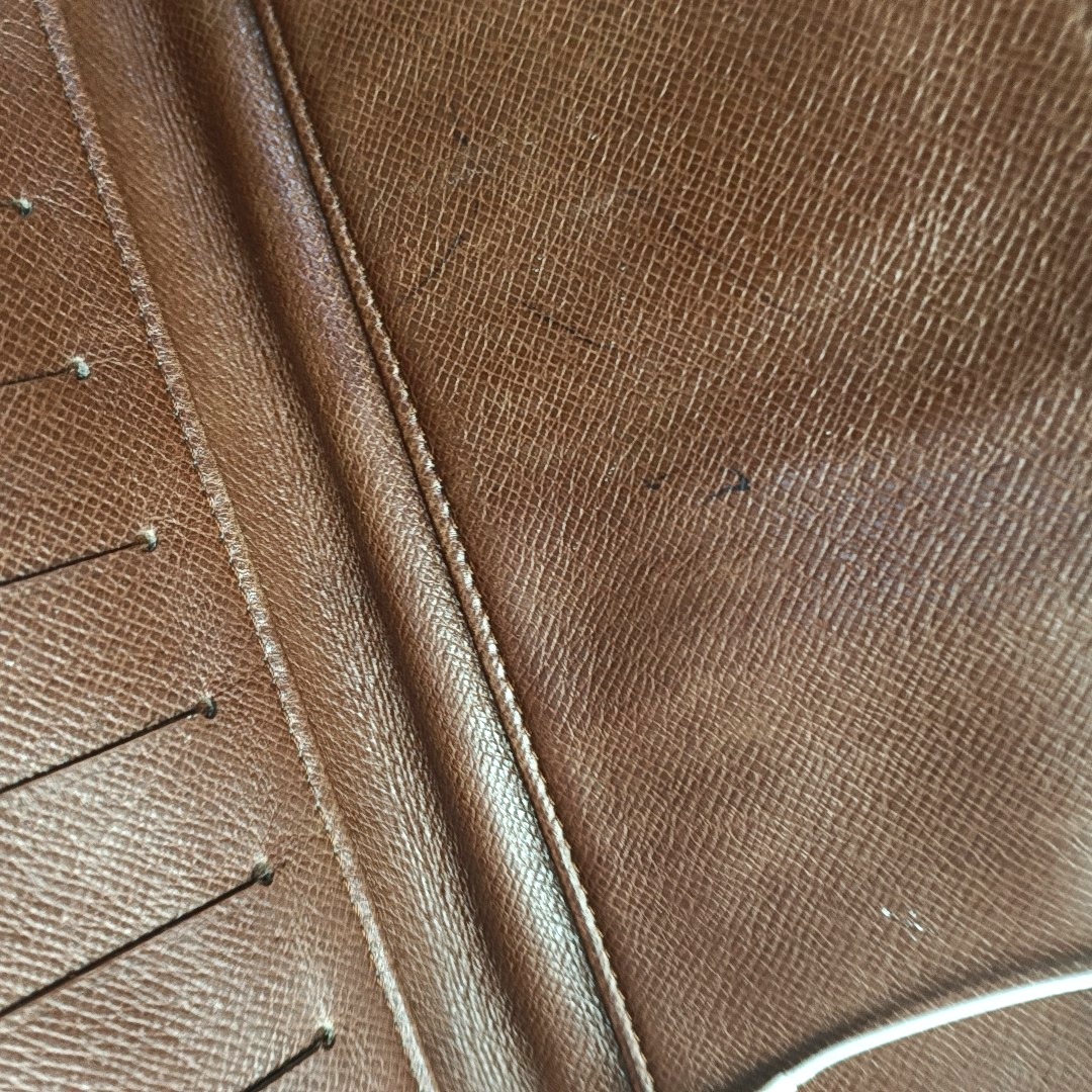 LOUIS VUITTON Brown Coated Canvas Monogrammed Tote Handbag Golden hardware Vintage model-(SKU)-944491586