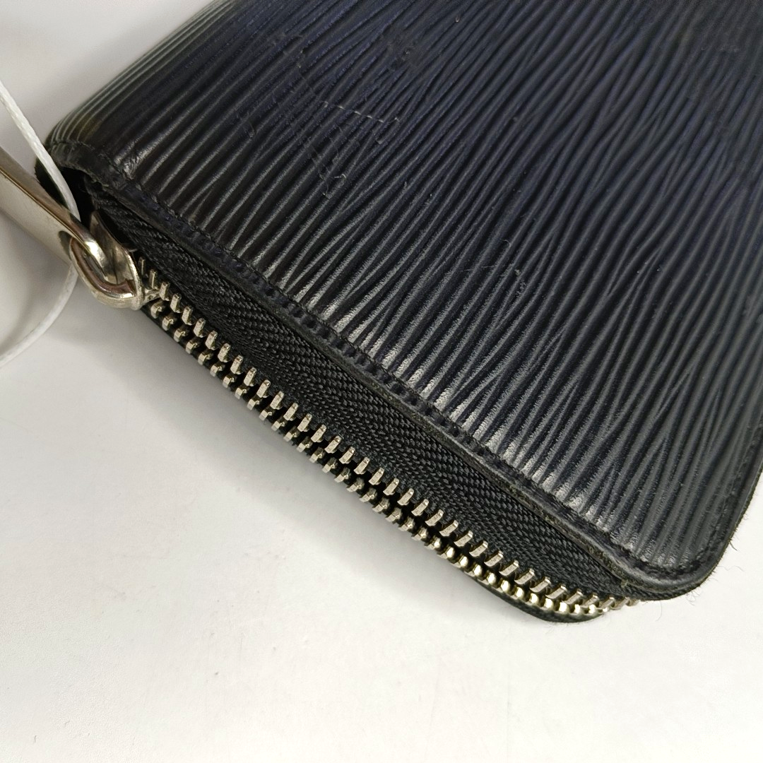 LOUIS VUITTON BlackEPI牛皮水波纹钱包 Silver Hardware-(SKU)-942990730