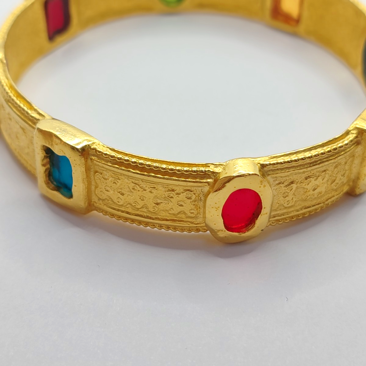 FERRAGAMO Gold Alloy Crystal Encrusted Bracelet Perimeter21cm-(SKU)-939045441