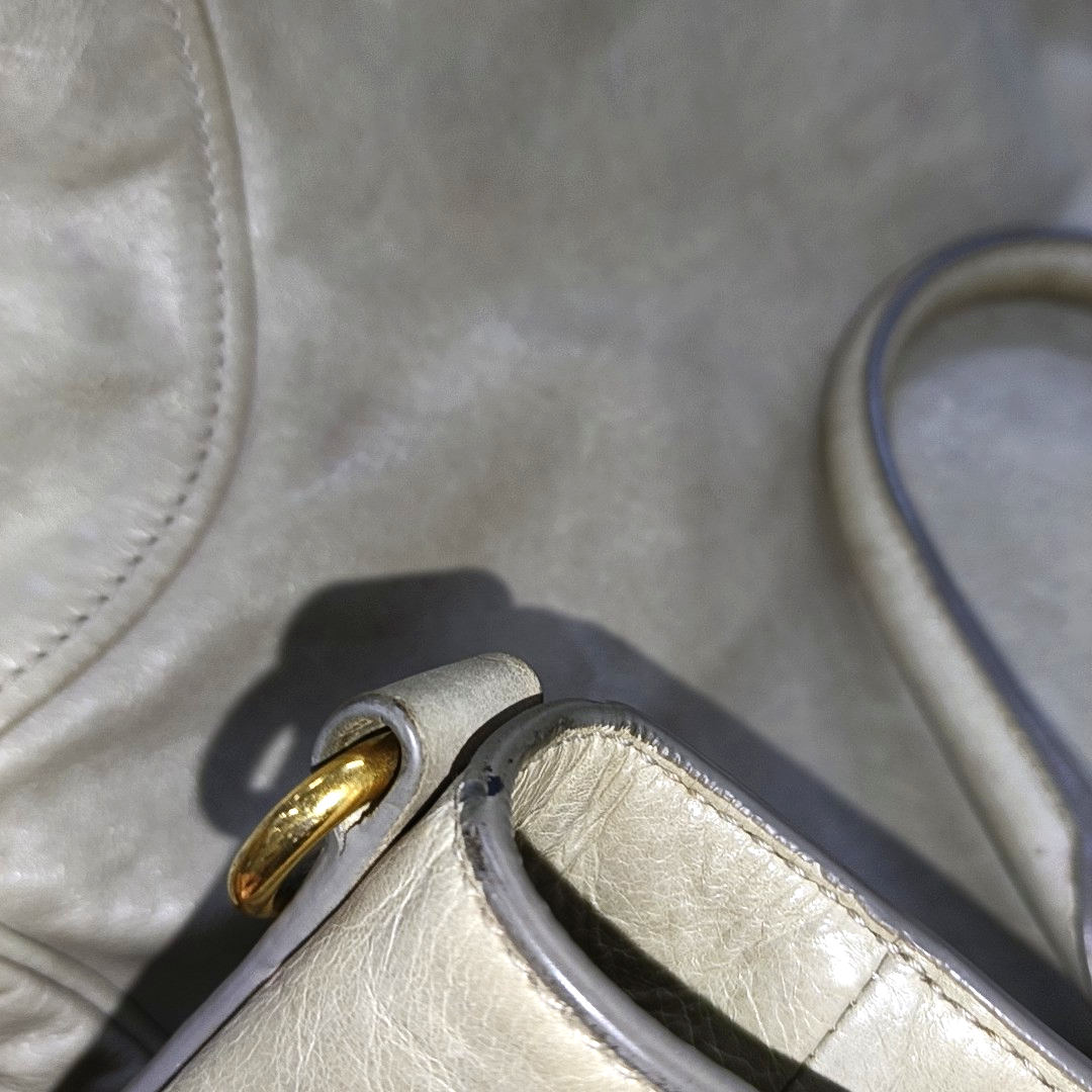 PRADA Green Cowhide Handbag Shoulder Bag Golden hardware-(SKU)-13786138
