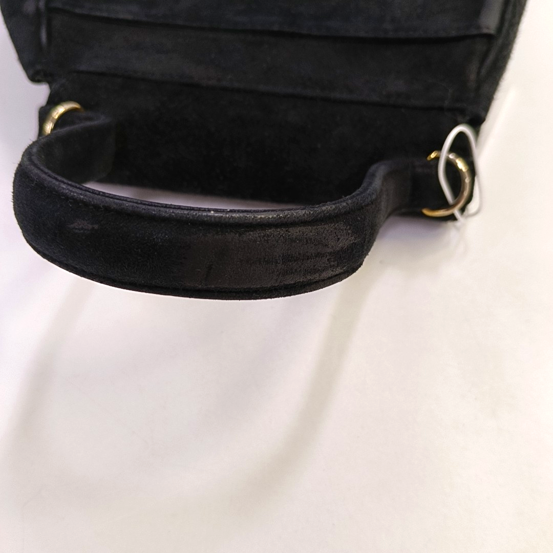 GIVENCHY Black Suede Tote Bag Golden hardware-(SKU)-946480428