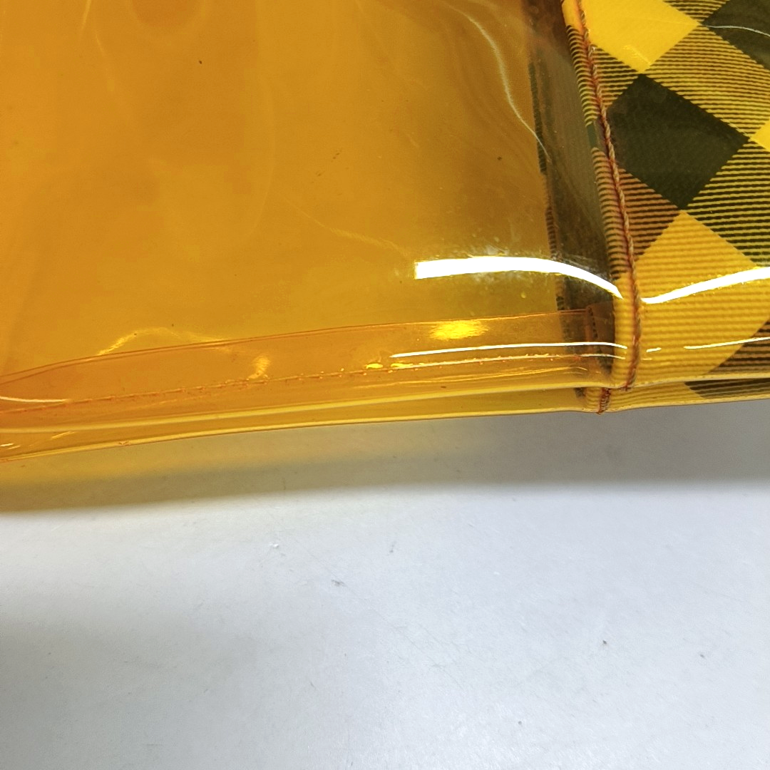 BURBERRY Yellow Special Material Printed Clutch Black hardware-(SKU)-948078724