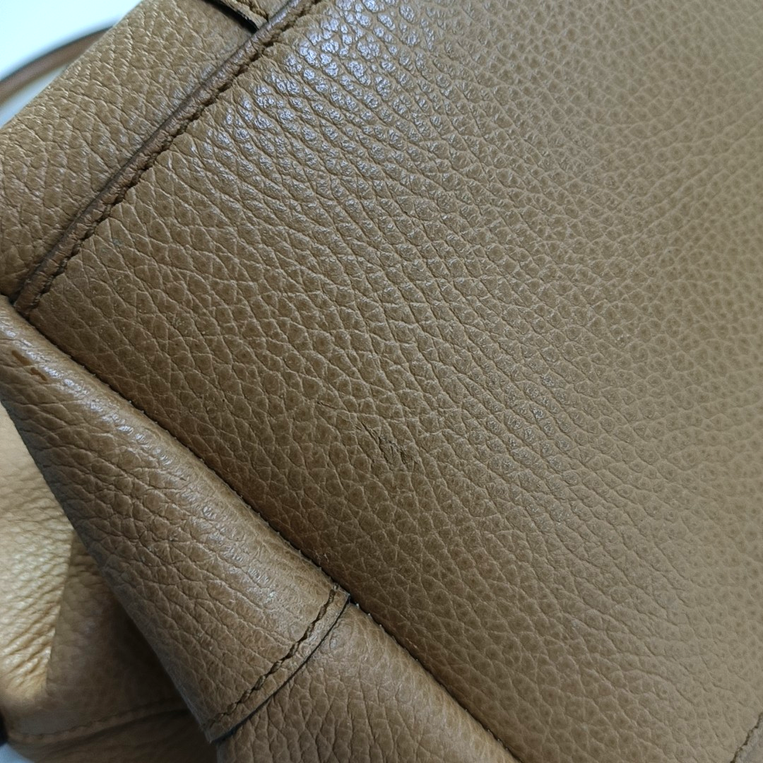 GUCCI Microguccissima Brown Cowhide Handbag Silver Hardware-(SKU)-957550870