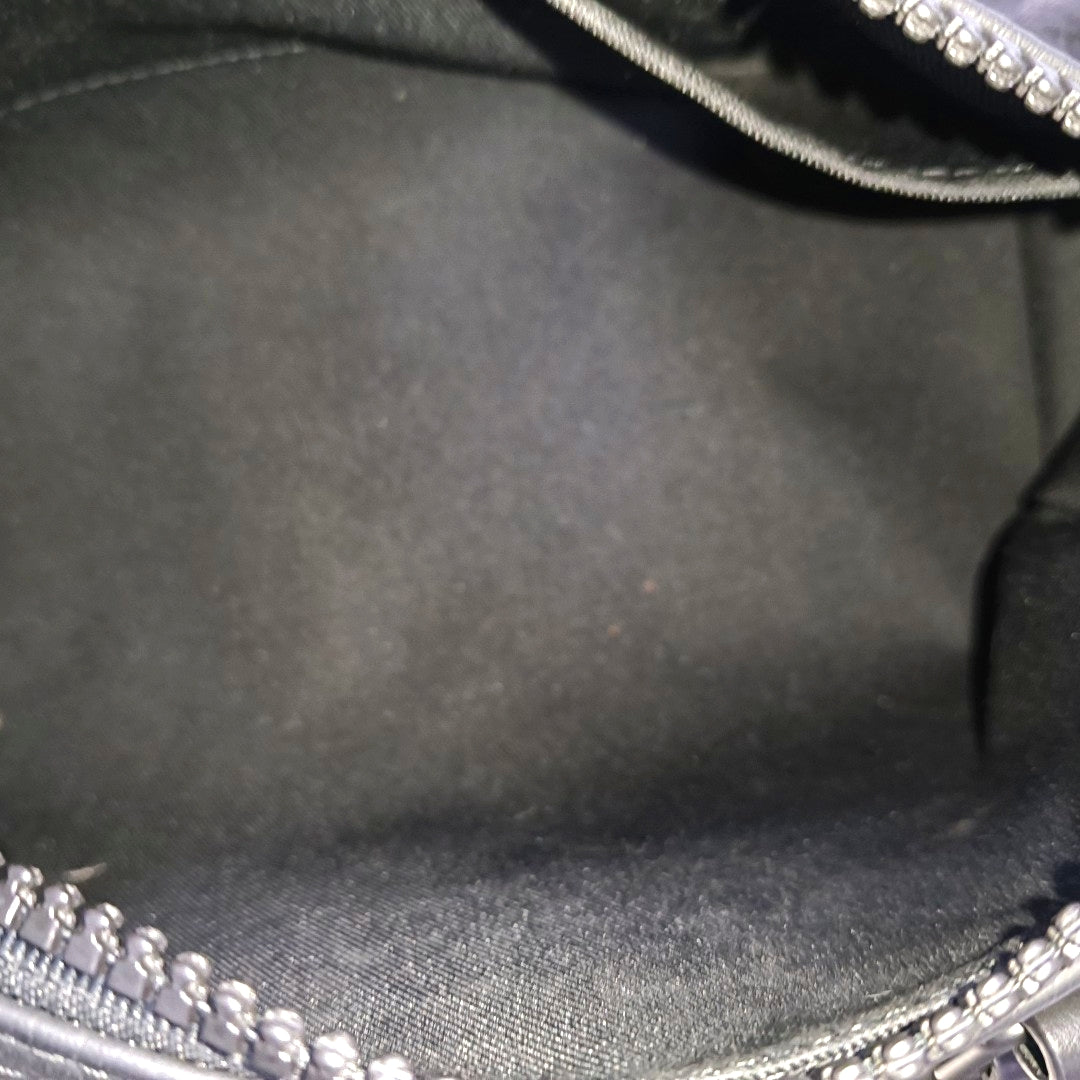 LOUIS VUITTON KEEPALL 25 Black Leather Monogram Damier Ebene Black Single Shoulder Bag Tote Bag Crossbody Bag with Black Hardware and Detachable Shoulder Strap-(SKU)-970163847