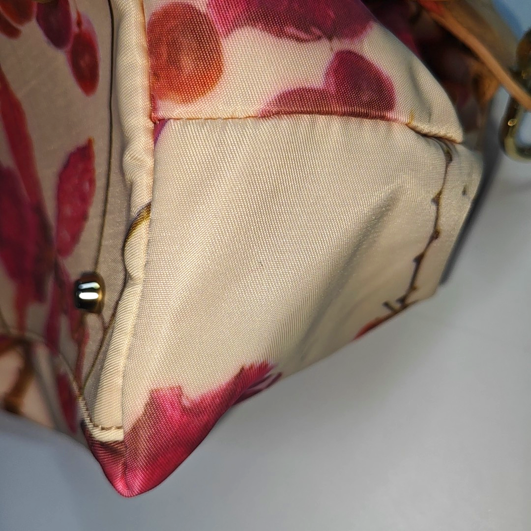 FURLA Beige fabric printed single shoulder bag Rose Gold Hardware Removable shoulder strap-(SKU)-940524679