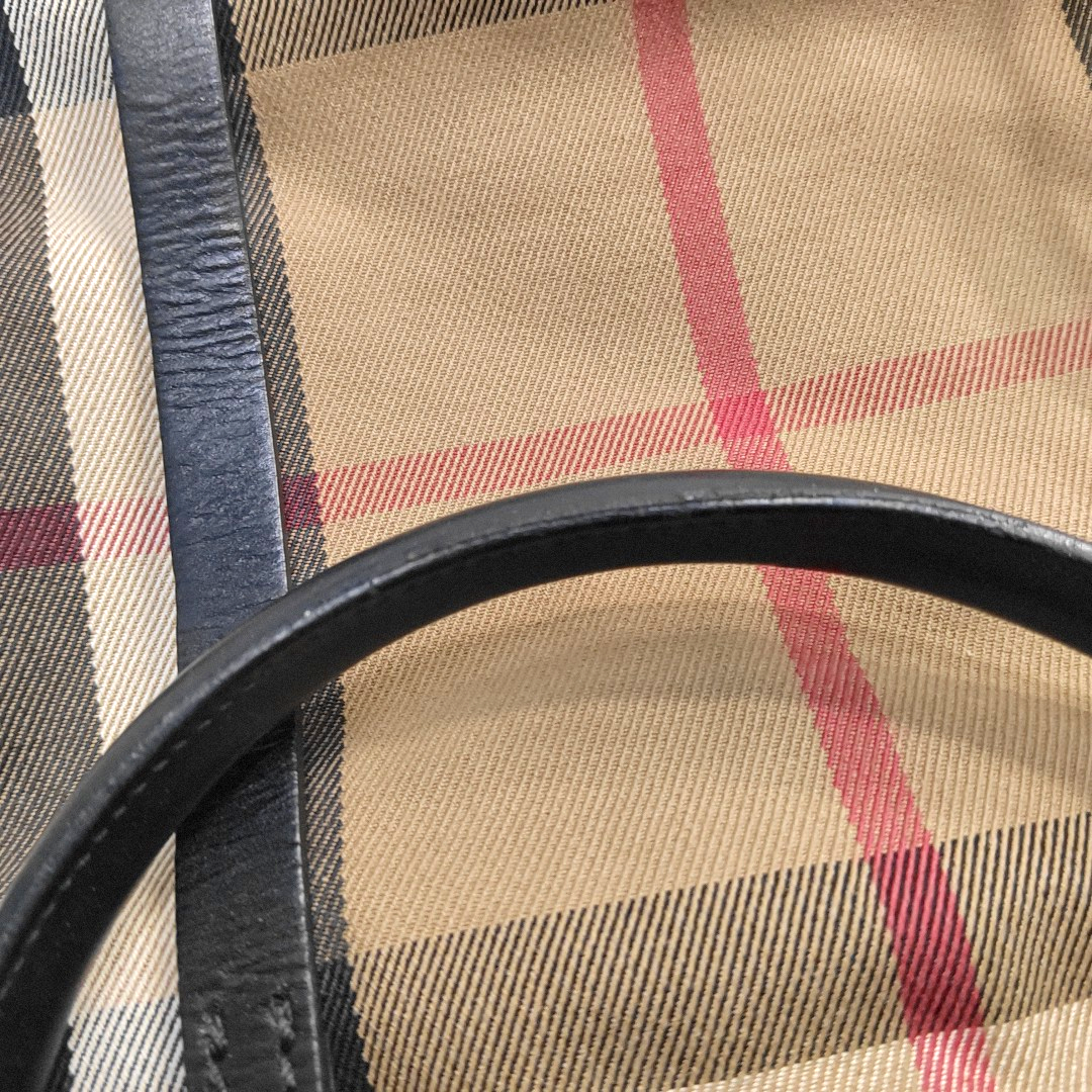 BURBERRY Tote bag Khaki Canvas Tote Bag Golden hardware-(SKU)-945320394