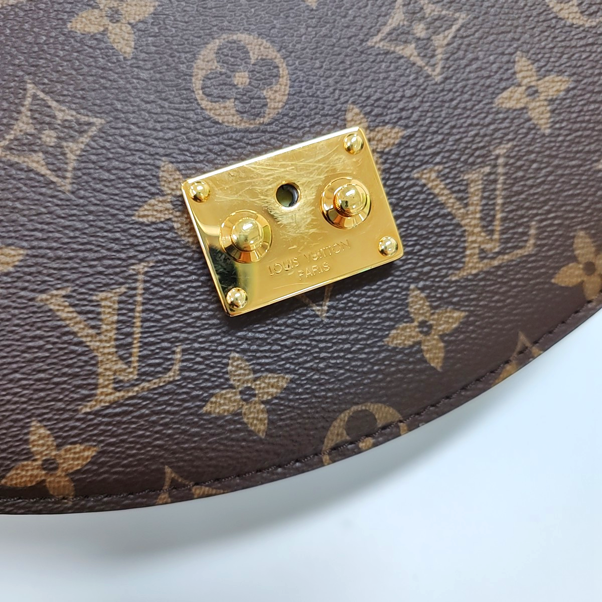 LOUIS VUITTON EDEN Brown Coated Canvas Monogram Crossbody Tote Bag Single Shoulder Bag Golden Hardware Removable Strap-(SKU)-965586639
