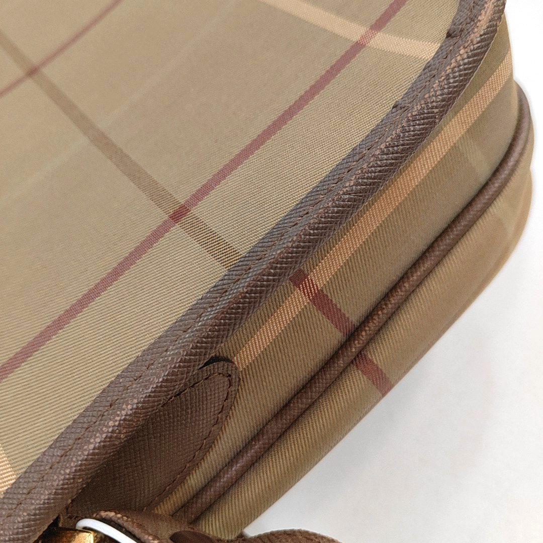 BURBERRY Khaki Canvas Single Shoulder Bag, Crossbody Bag Golden hardware-(SKU)-954359550