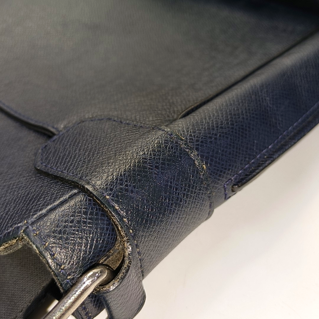 LOUIS VUITTON BOREAL Dark Blue Cowhide Single Shoulder Bag Crossbody Bag Silver Hardware-(SKU)-931854532
