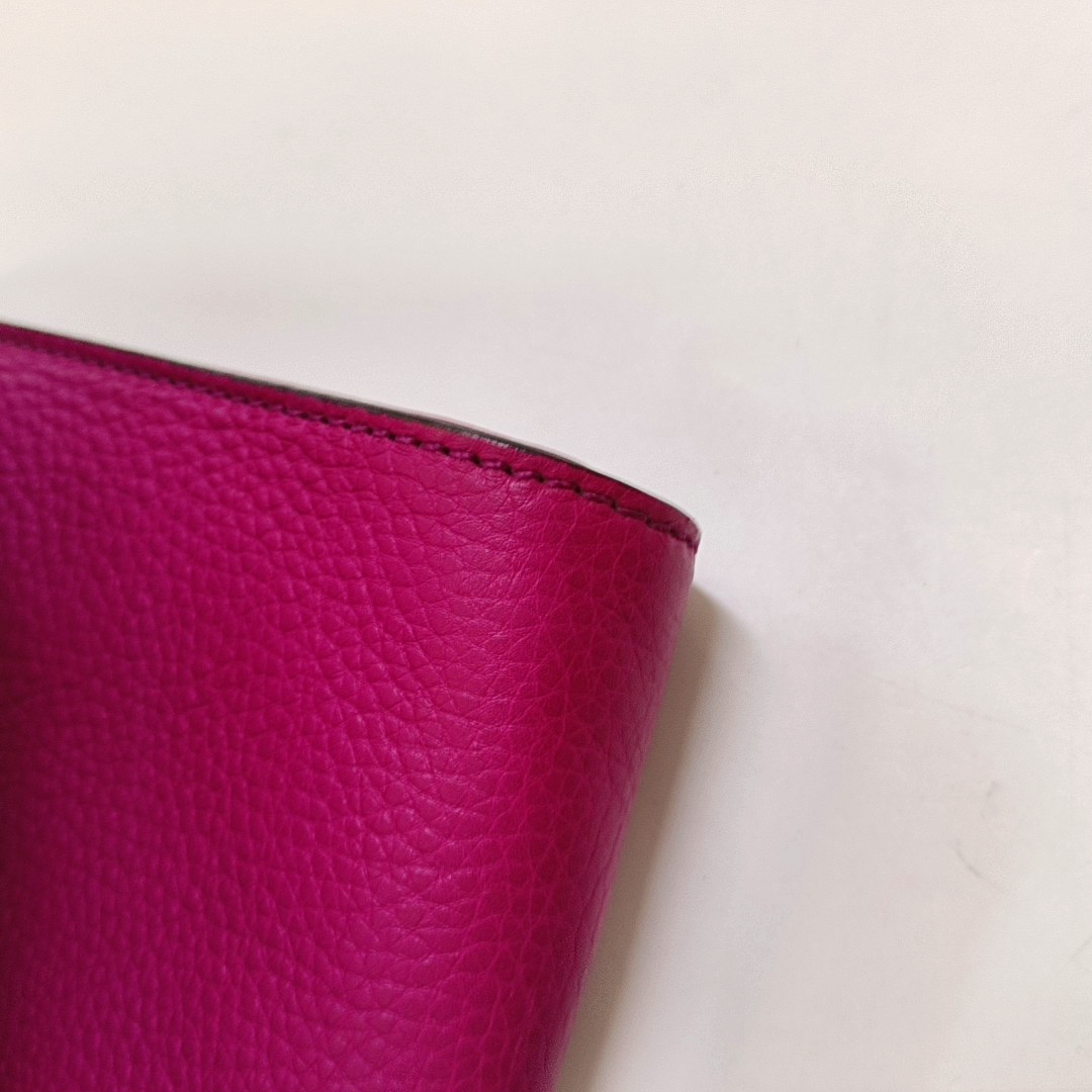 GUCCI Soho Pinkish-Purple Cowhide Clutch Bag Silver Hardware-(SKU)-956214199