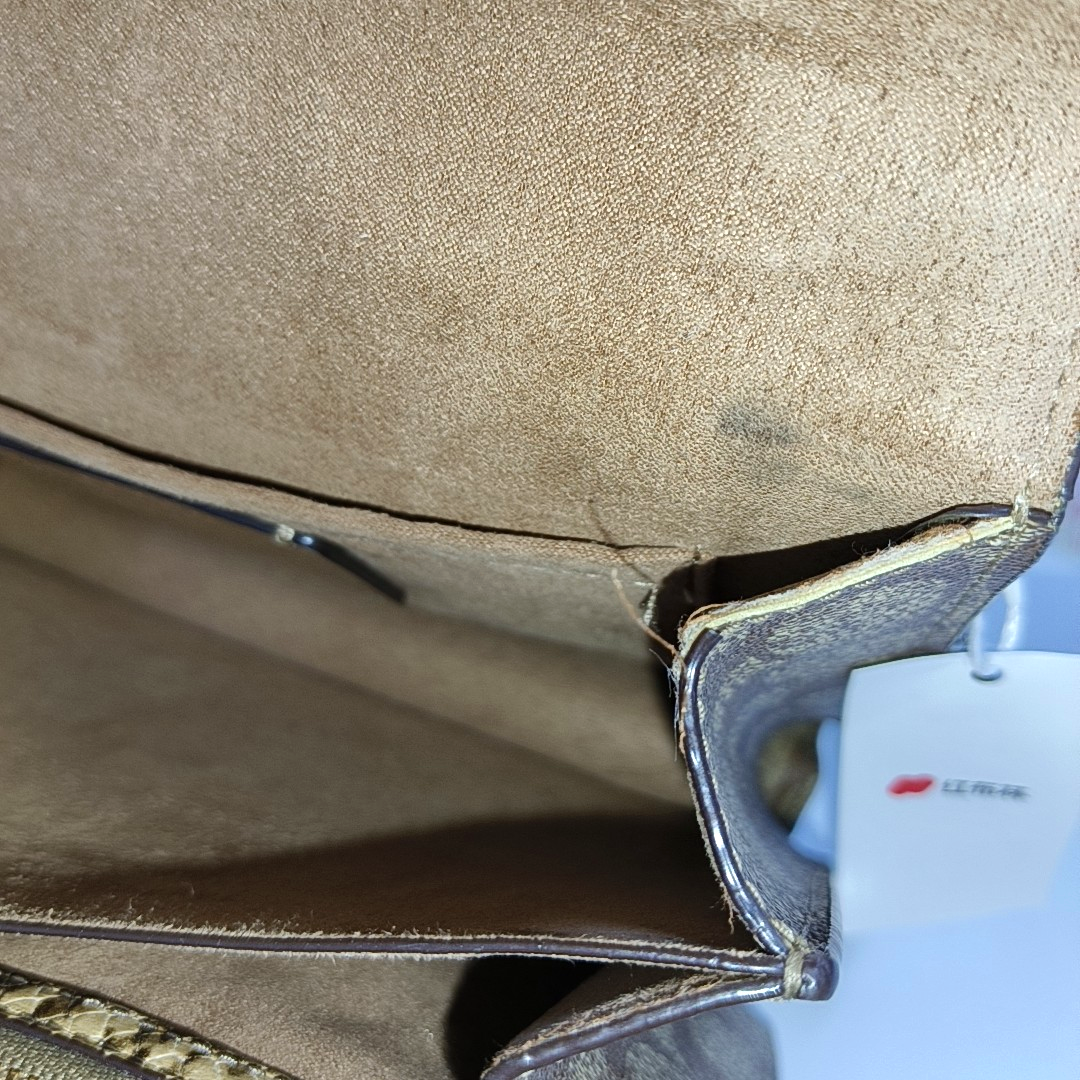 COACH KLARE Beige Leather Old Flower Embossed Crossbody Bag Shoulder Bag Golden hardware-(SKU)-942136285
