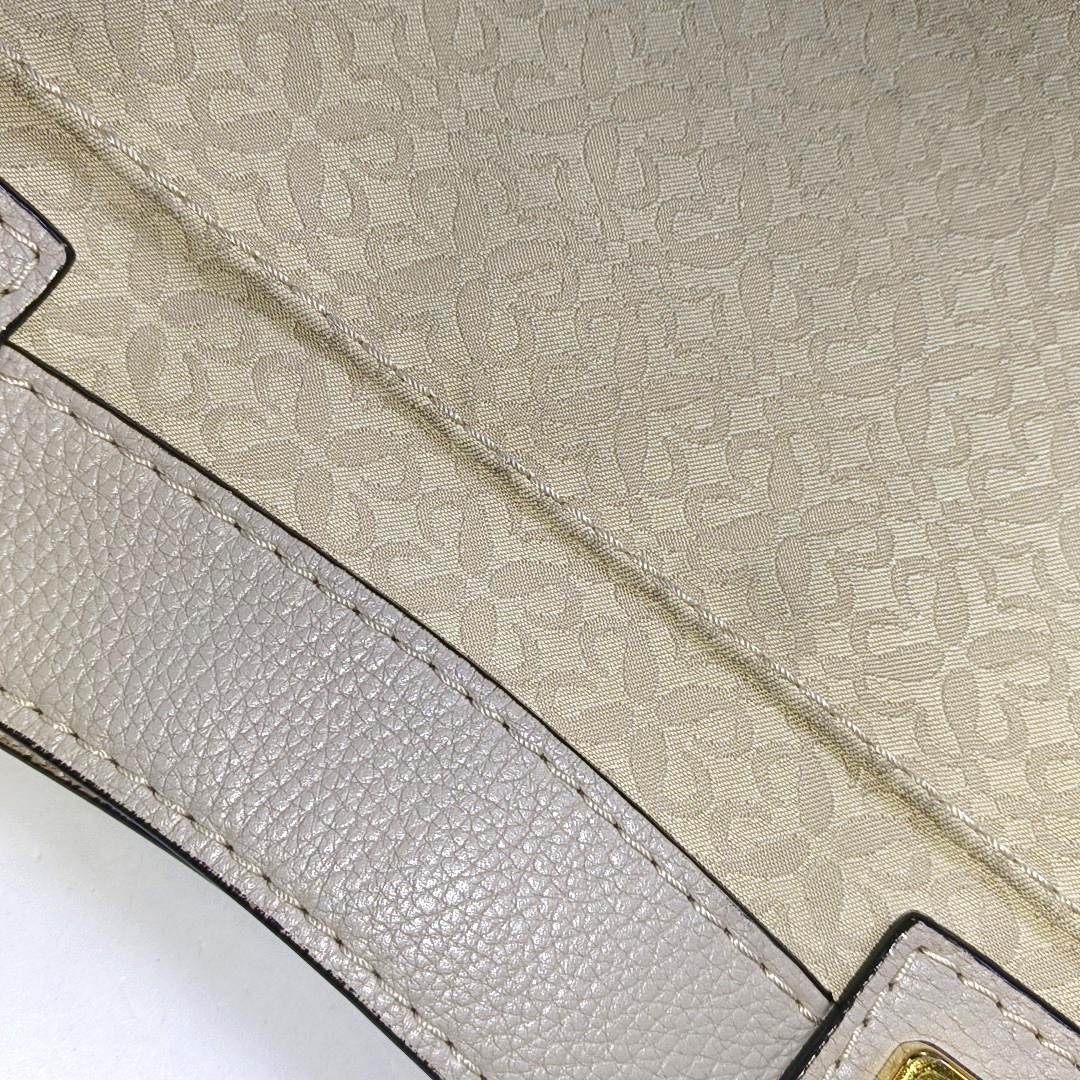LOEWE Beige Canvas Single Shoulder Bag Handbag Golden hardware-(SKU)-14006993