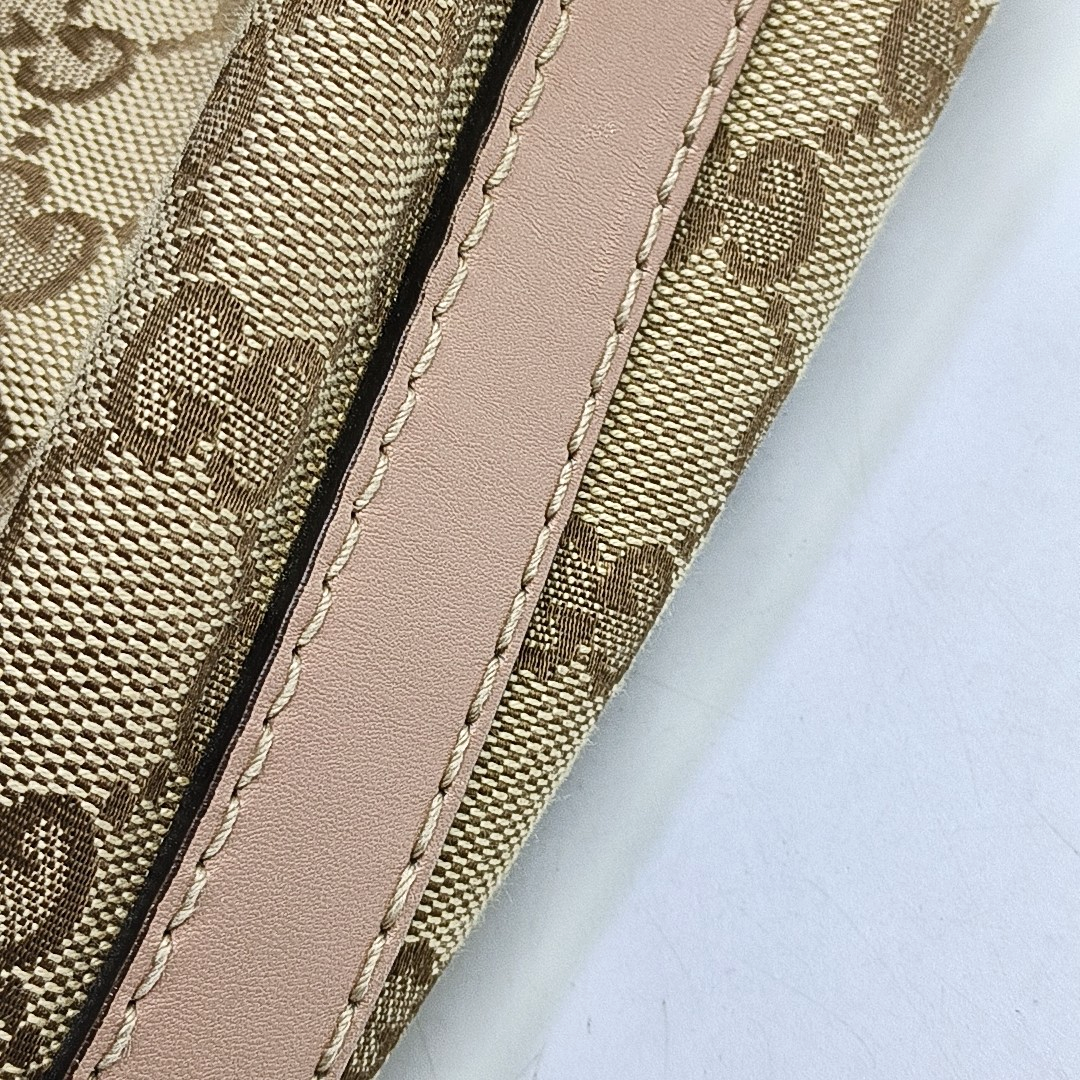 GUCCI Sukey Khaki Canvas Monogram Tote Bag Single Shoulder Bag Golden hardware-(SKU)-951940083