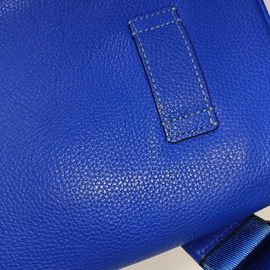 COACH PILLOW TABBY 26 Blue Cowhide Single Shoulder Bag Sling Bag Tote Silver Hardware Removable shoulder strap-(SKU)-943358336
