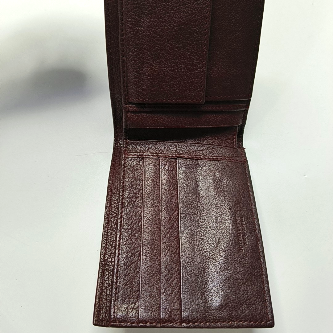 BOTTEGA VENETA Brown Cowhide Woven Wallet-(SKU)-947036391