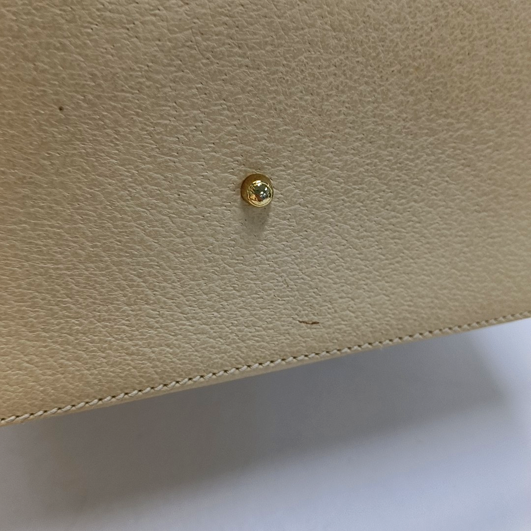 GUCCI Vintage Kelly Beige Leather Single Shoulder Bag Handbag Golden hardware Removable shoulder strap-(SKU)-951806628