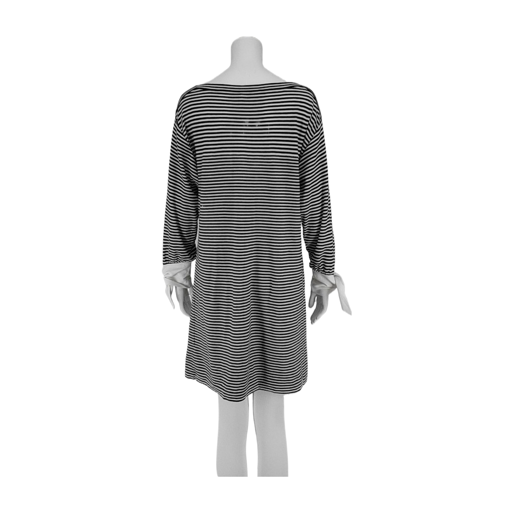 Chloé Mcode Spring Color Block Cotton Women's Long Sleeve Midi Dress-(SKU)-935451148