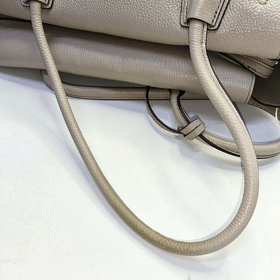 MICHAEL KORS Mercer Gray cowhide single shoulder bag crossbody handbag Silver Hardware Removable shoulder strap-(SKU)-940249549