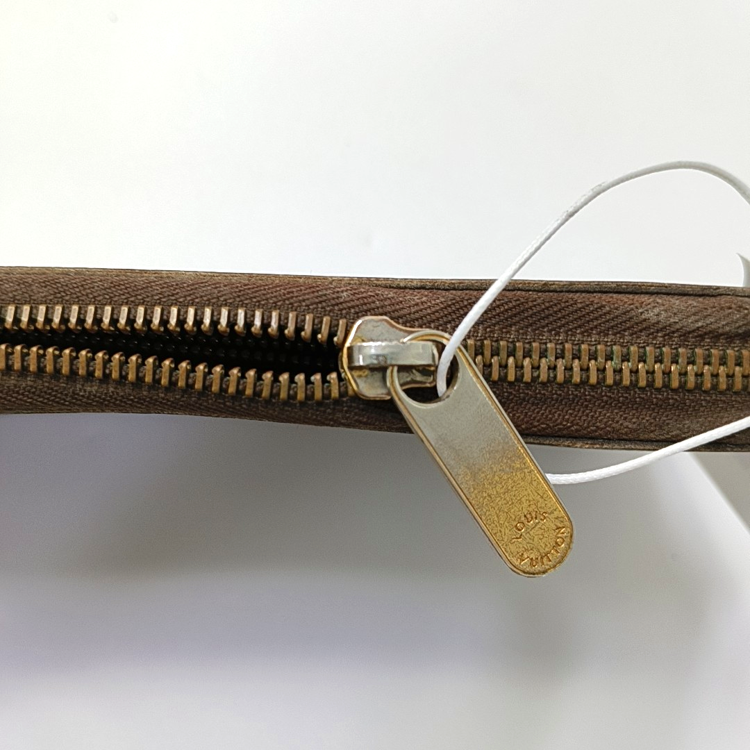 LOUIS VUITTON INSOLITE Brown coated canvas vintage wallet Golden hardware-(SKU)-957235137