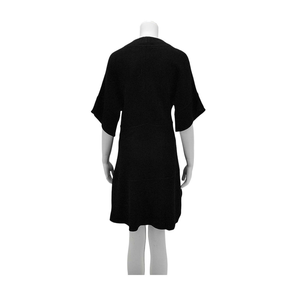 Chloé Scode Summer black viscose women's short-sleeve dress-(SKU)-935547515