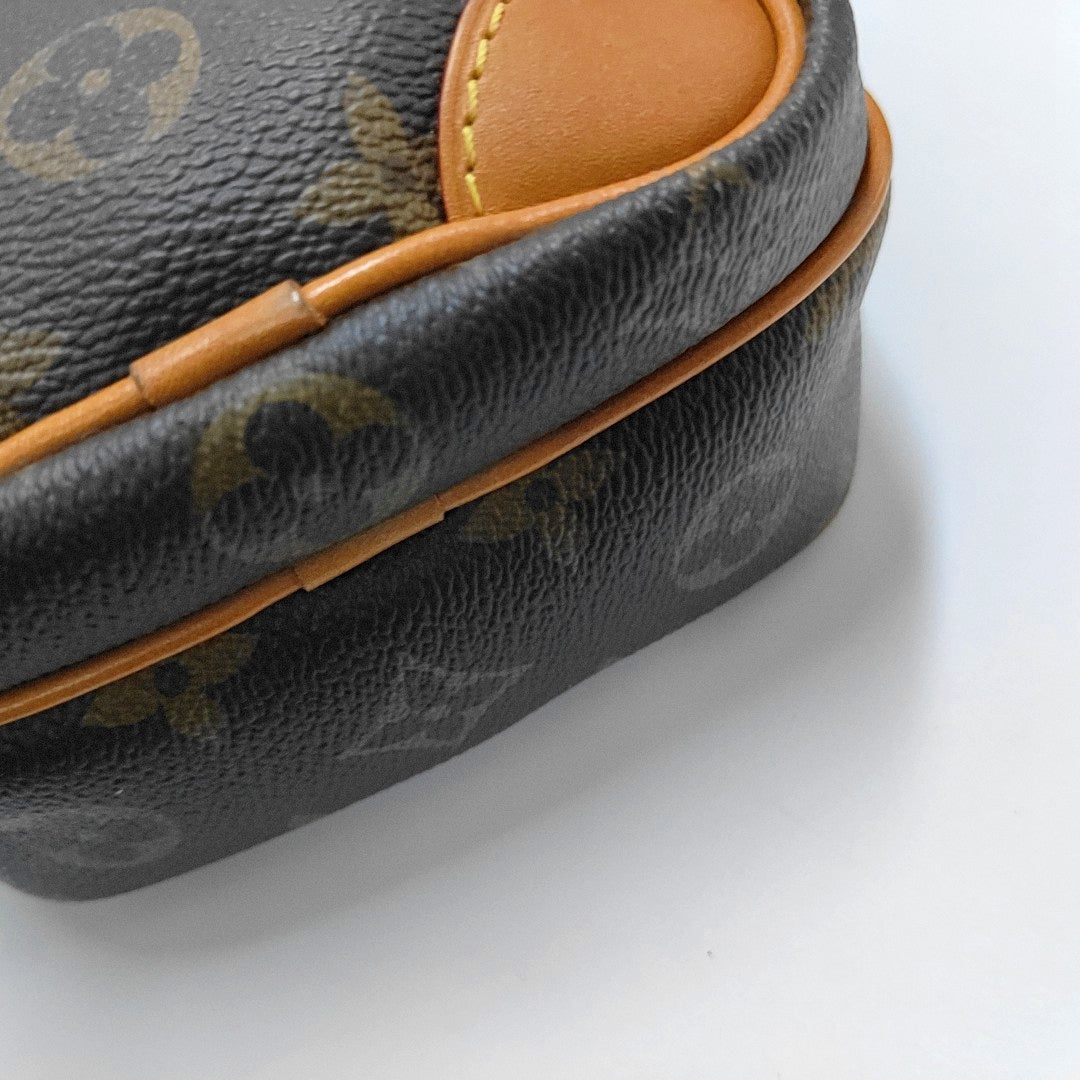 LOUIS VUITTON AMAZON Brown Coated Canvas Monogram Single Shoulder Bag Crossbody Bag with Gold Hardware-(SKU)-967684136