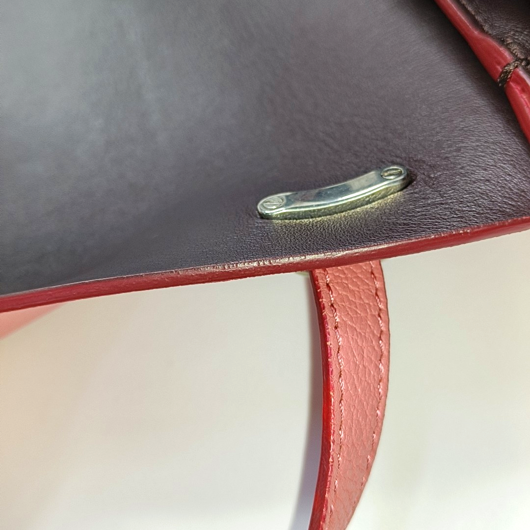 BURBERRY D-Ring Pink Cowhide Sling Bag Single Shoulder Bag Silver Hardware Removable shoulder strap-(SKU)-946532657