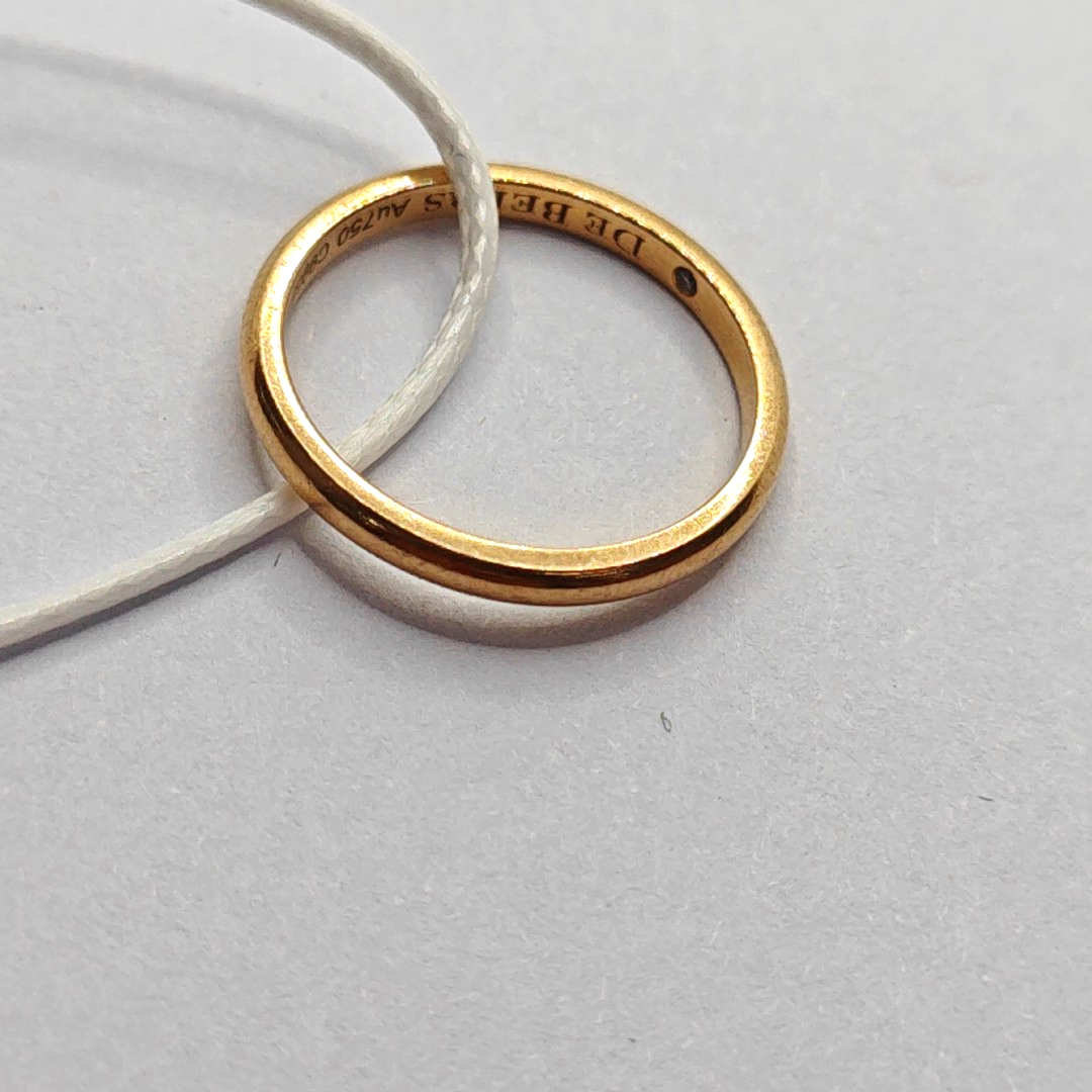 De Beers DB Classic 欧code47code 玫瑰金色18K玫瑰金戒指-(SKU)-942777322