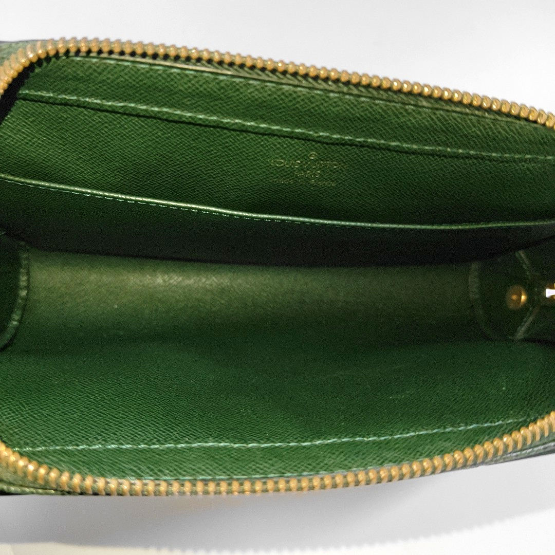 LOUIS VUITTON BAIKAL Dark Green Cow Leather Handbag Tote Golden hardware-(SKU)-960205734