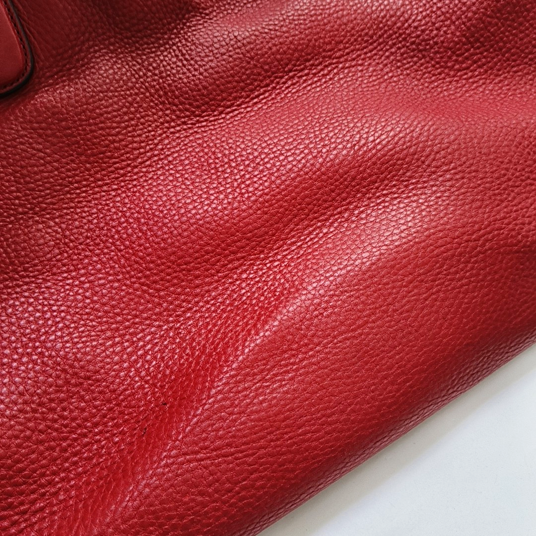 GUCCI Tote bag Red Cowhide Fringe Tote Bag Single Shoulder Bag Golden hardware-(SKU)-954793902