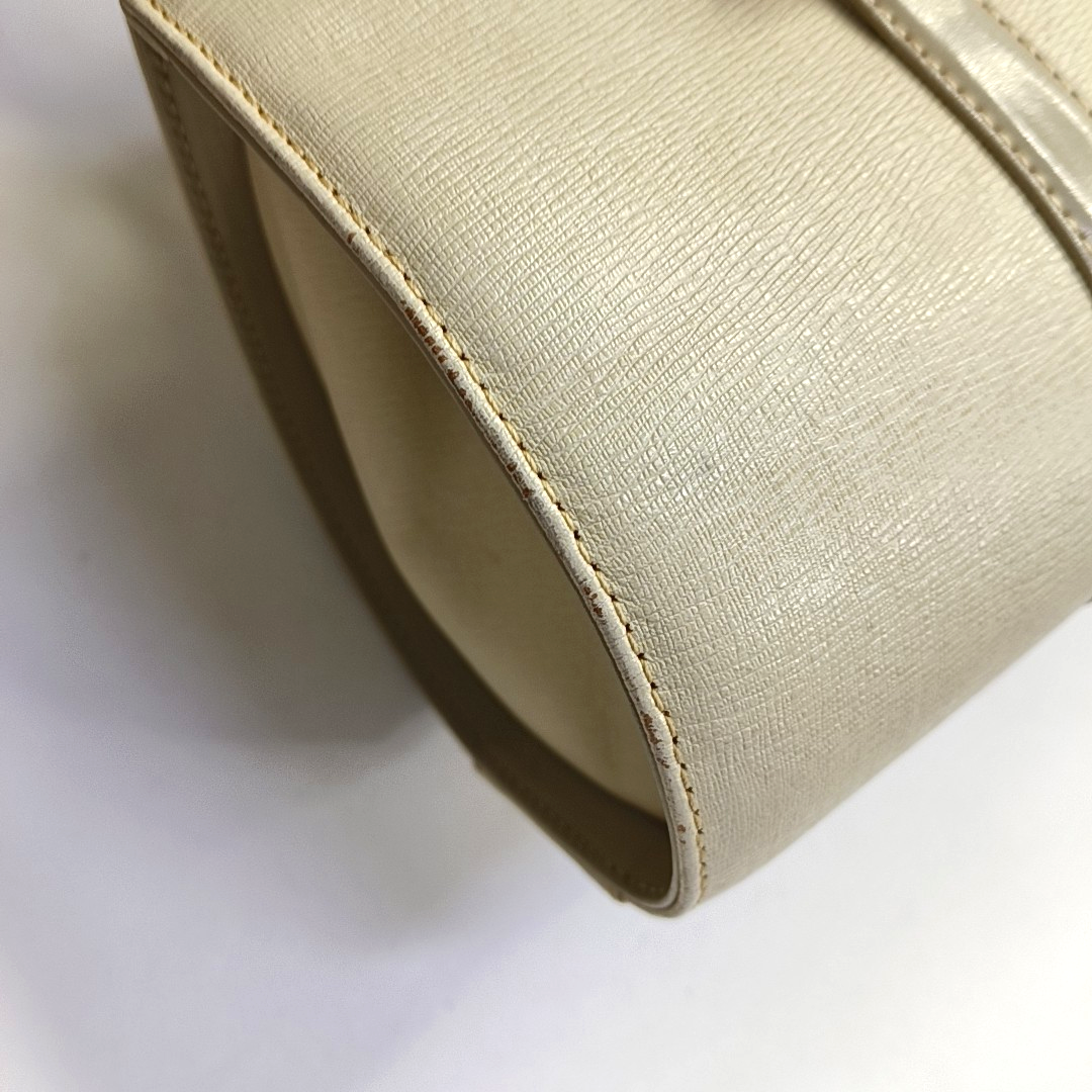 BURBERRY Beige Leather Tote Bag Golden hardware-(SKU)-944138896