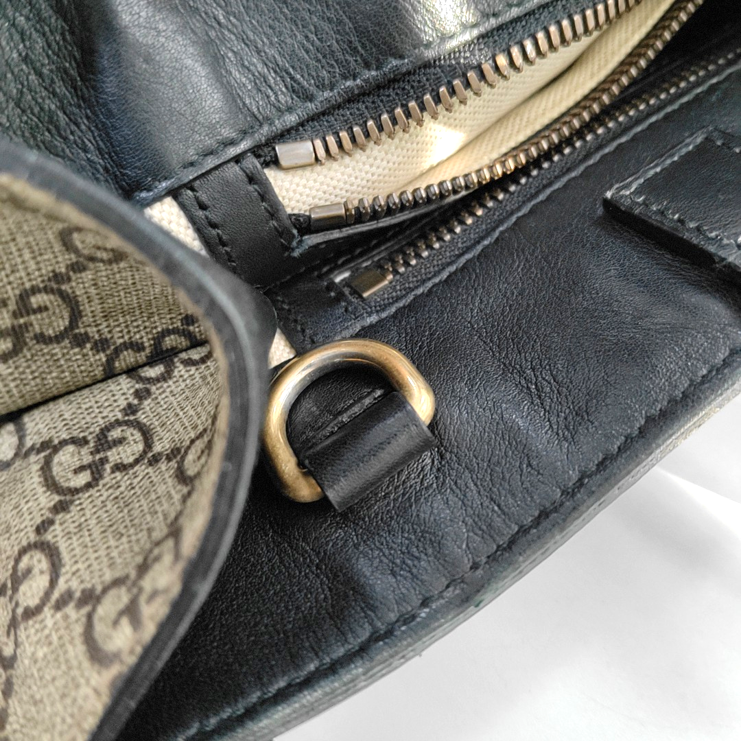 GUCCI Tote bag Brown Coated Canvas Monogrammed Tiger Head Handbag Golden hardware-(SKU)-951669810