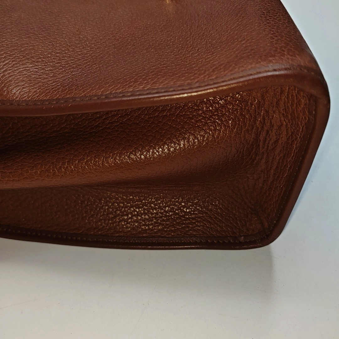 BURBERRY Brown Cowhide Handbag Silver Hardware-(SKU)-14318361