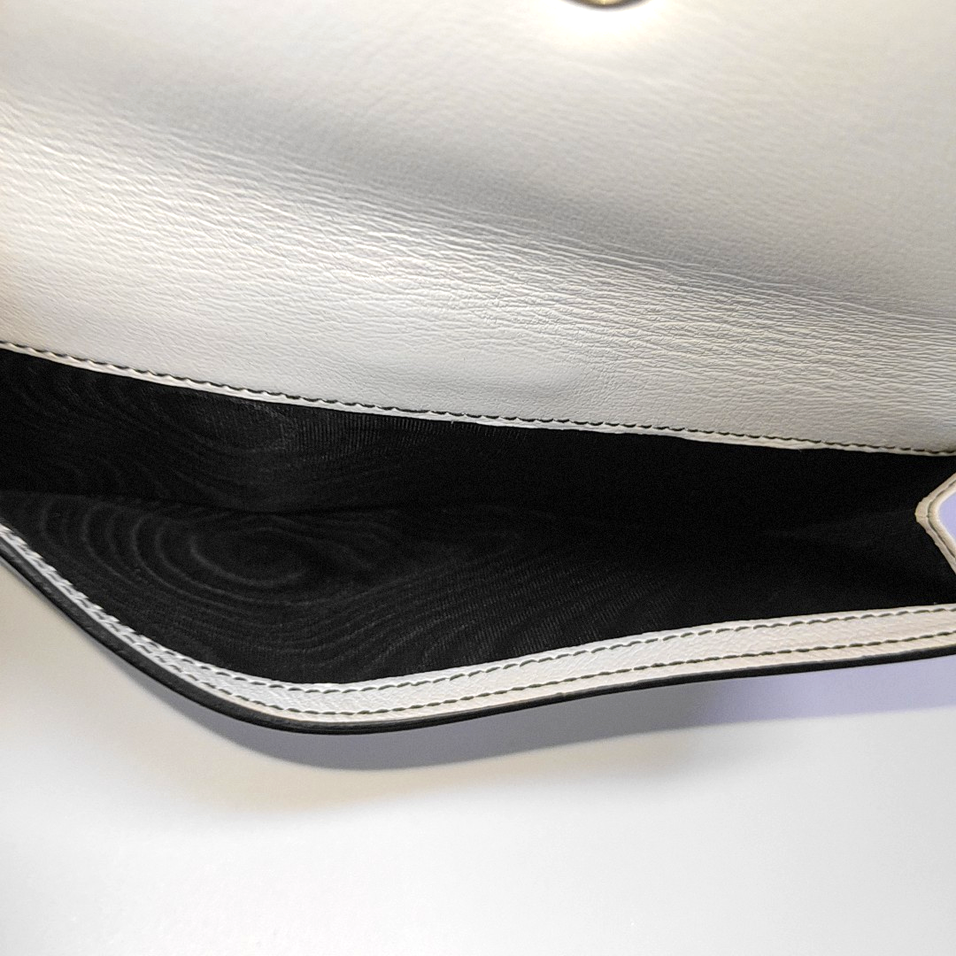 Alexander McQUEEN White Cowhide Wallet Silver Hardware-(SKU)-952748431