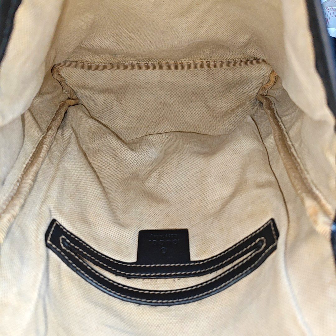 GUCCI Khaki Coated Canvas Old Flower Single Shoulder Bag Crossbody Bag Golden hardware-(SKU)-956510799