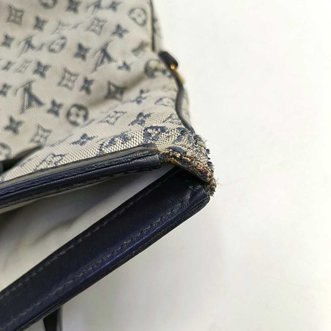 LOUIS VUITTON FRANCOISE Blue Canvas Monogram Single Shoulder Bag Handbag Golden hardware Removable shoulder strap-(SKU)-949164119