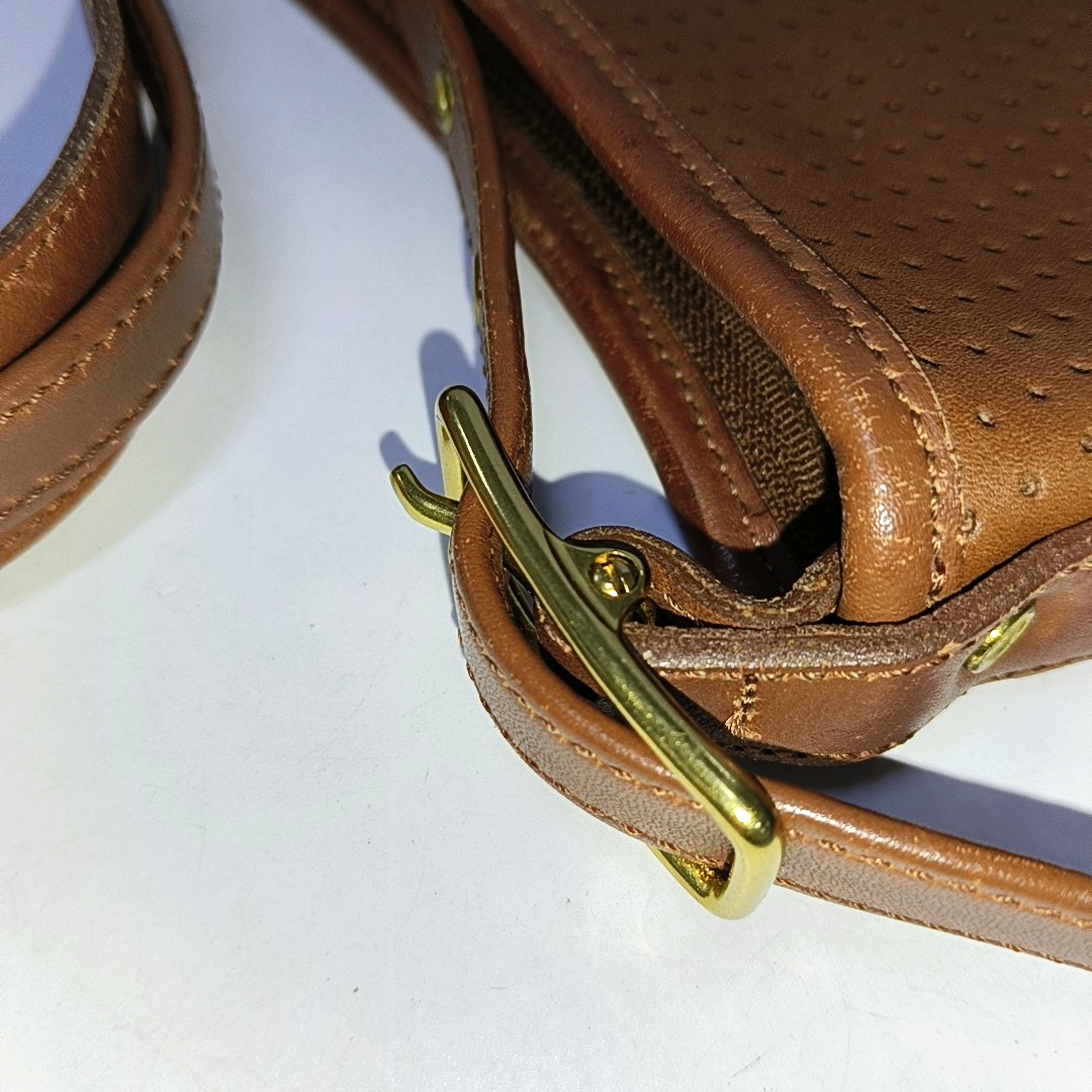 COACH Brown Leather Single Shoulder Bag Tote Bag Golden hardware Removable shoulder strap-(SKU)-942136489