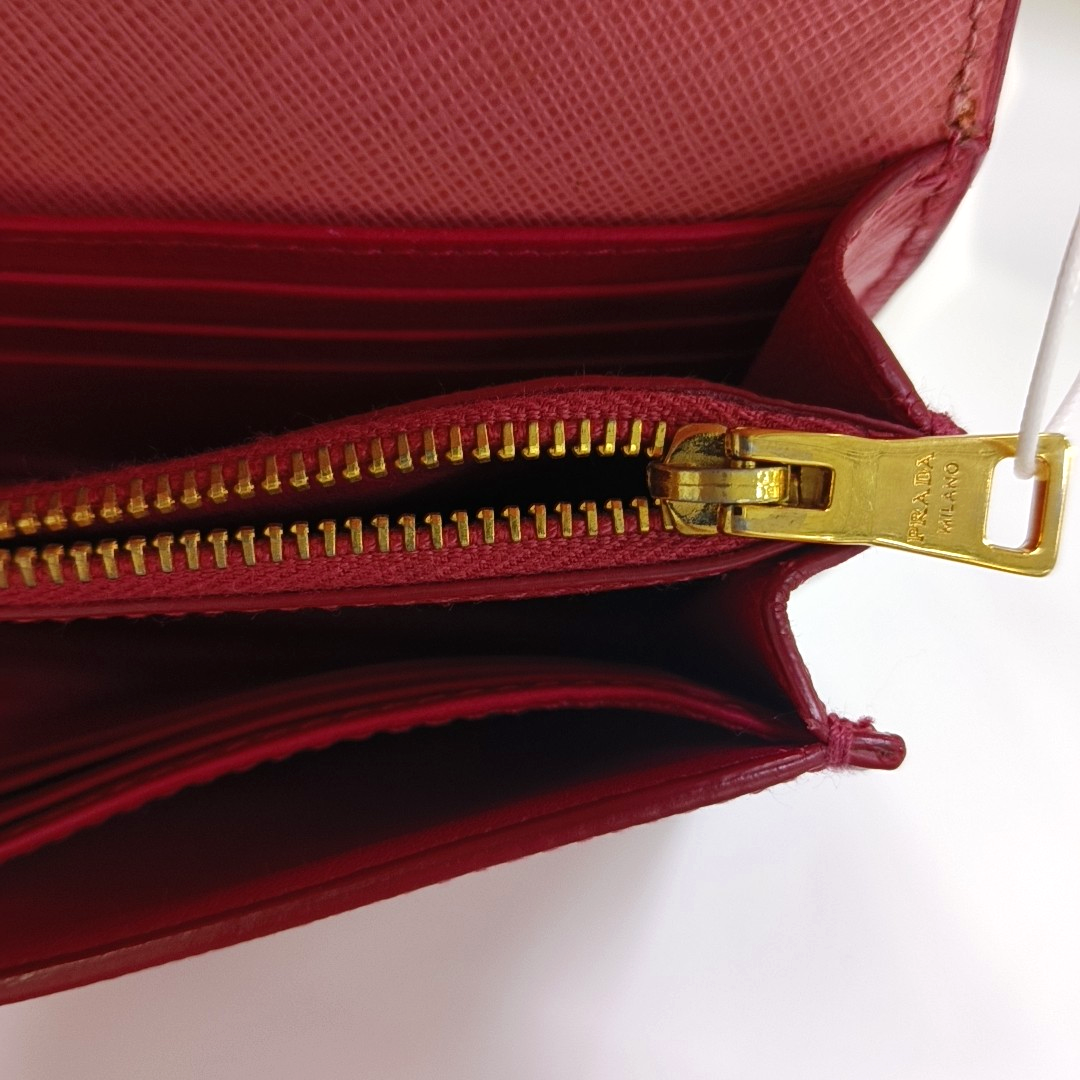 PRADA Pink cowhide cross-grain shoulder bag/handbag/crossbody bag Golden hardware Removable shoulder strap-(SKU)-960391827