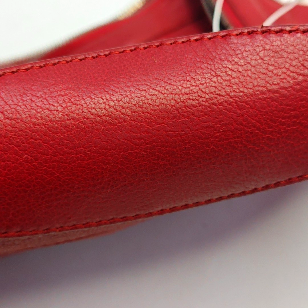 Alexander McQUEEN De Manta Red Cowhide Handbag Silver Hardware-(SKU)-946585278